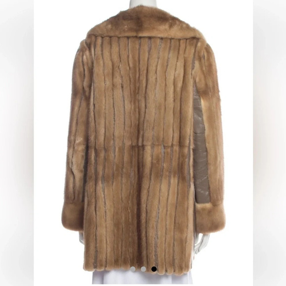 Boston store leather &real mink coat size Medium - Picture 9 of 11